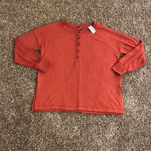 Old Navy Long Sleeve Plush-Knit Henley Tunic